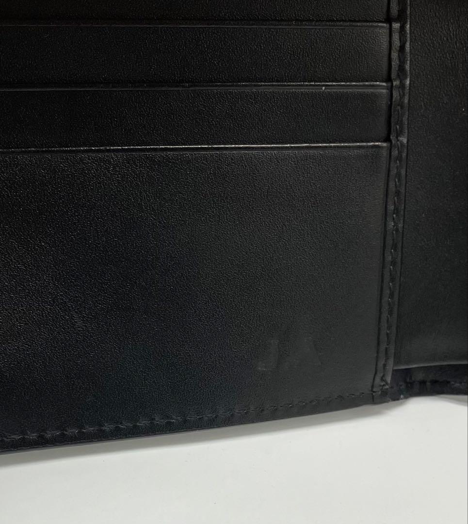 ⭐️ 極美品 グッチ シマ GG シグネチャー 二つ折り財布 ブラック 鑑定済