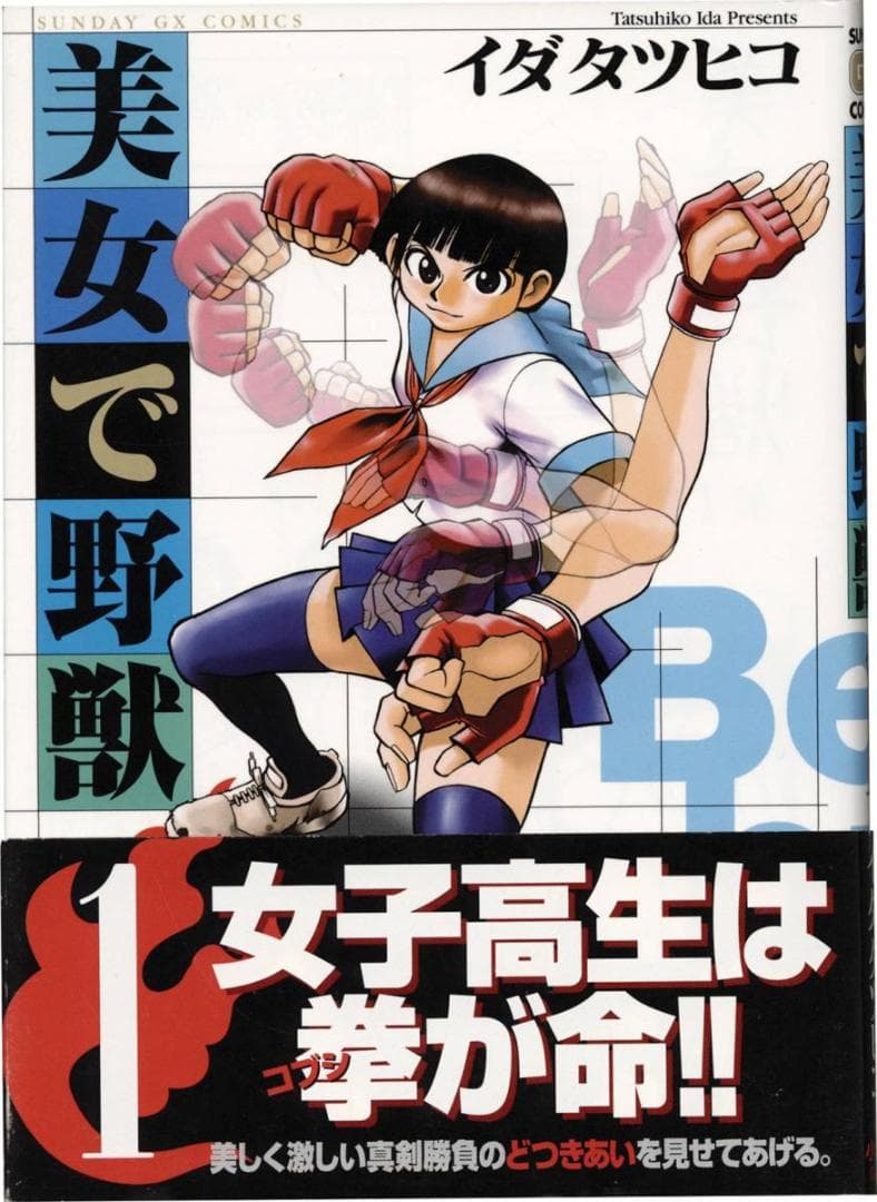 イダタツヒコ 直筆イラストサイン本「美女で野獣」1巻