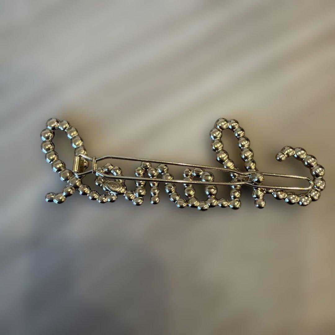 Chanel ロゴ ヘアピン パール装飾