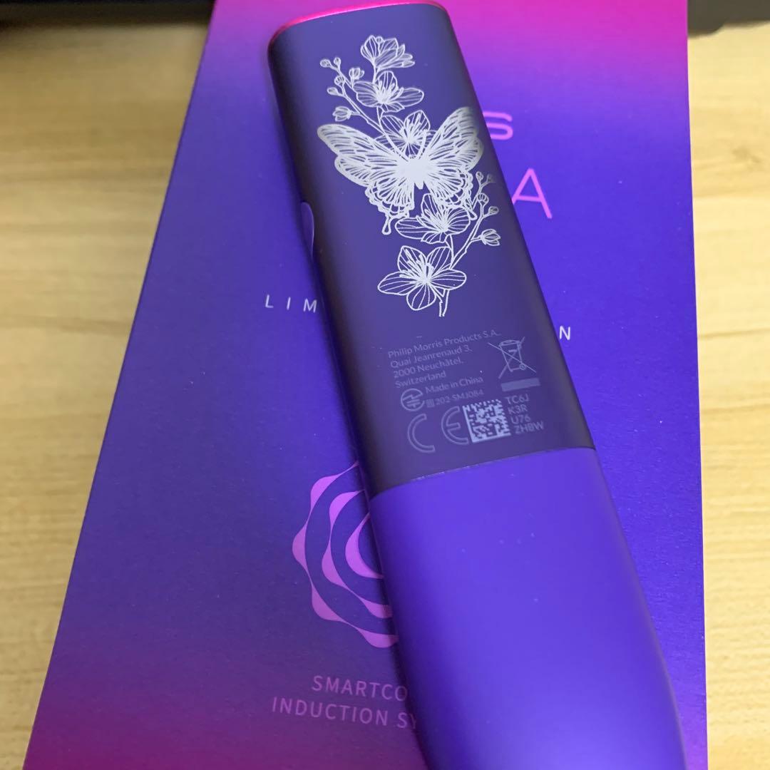 iQOS ILUMA ONE アイコス イルマワン レーザー加工＊ネオン限定蝶々