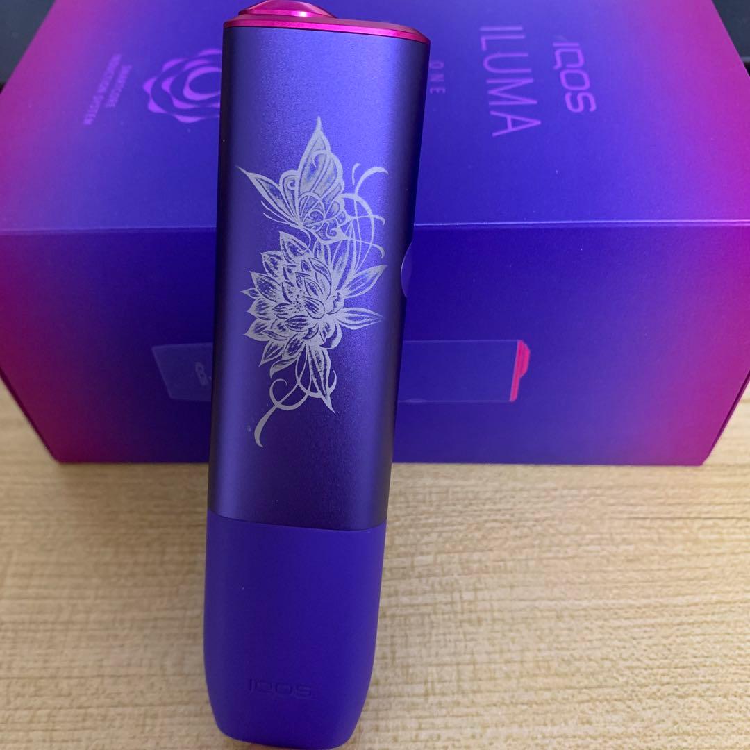 iQOS ILUMA ONE アイコス イルマワン レーザー加工＊ネオン限定蝶々