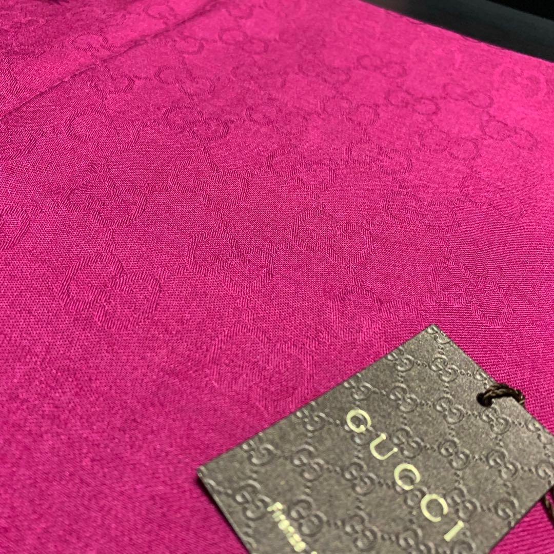 新品正規✨GUCCIマフラー✨グッチマフラー❗️箱紙袋セット　グッチ　メンズ