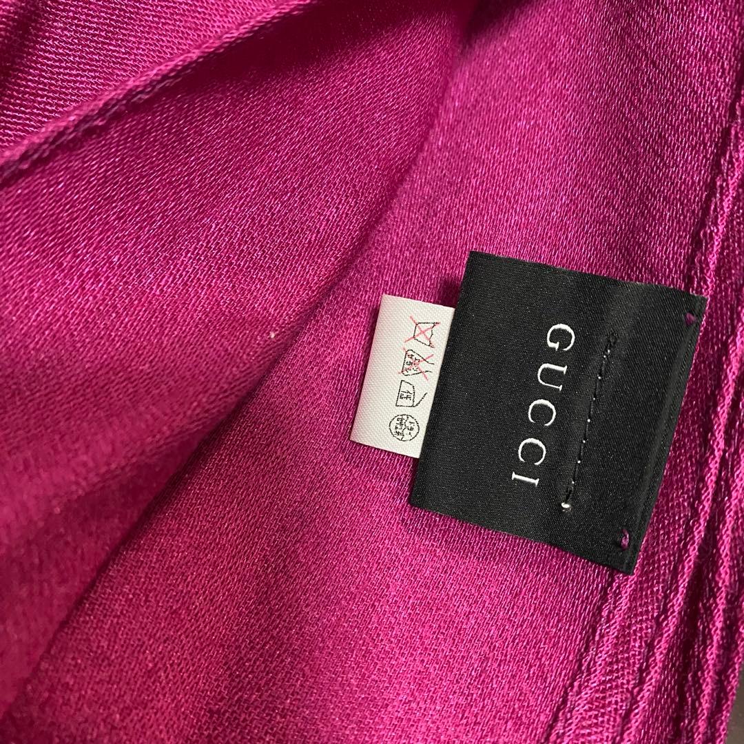 新品正規✨GUCCIマフラー✨グッチマフラー❗️箱紙袋セット　グッチ　メンズ