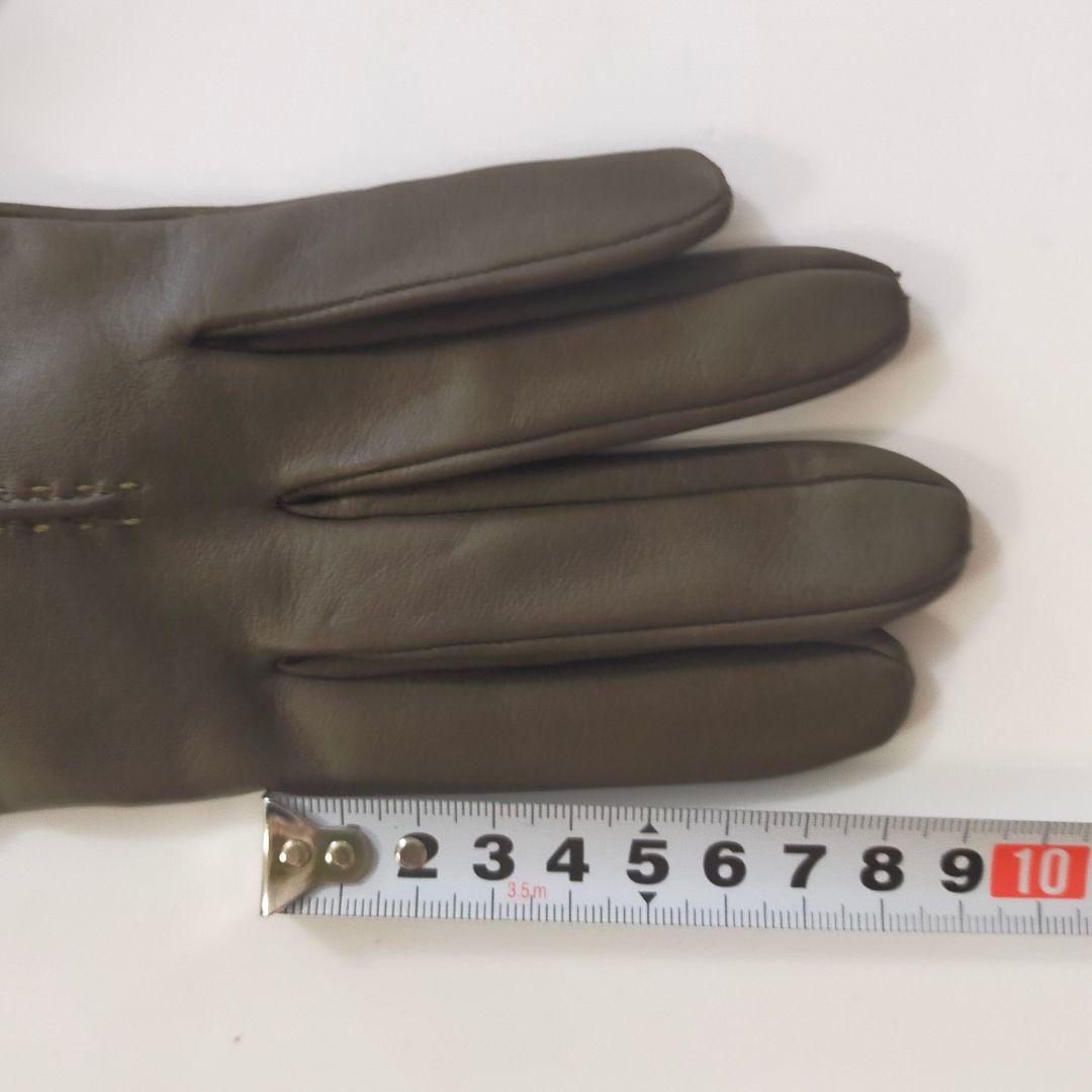 【未使用品】GUCCI レザー手袋 ブラウン　ホースビット　ゴールド金具