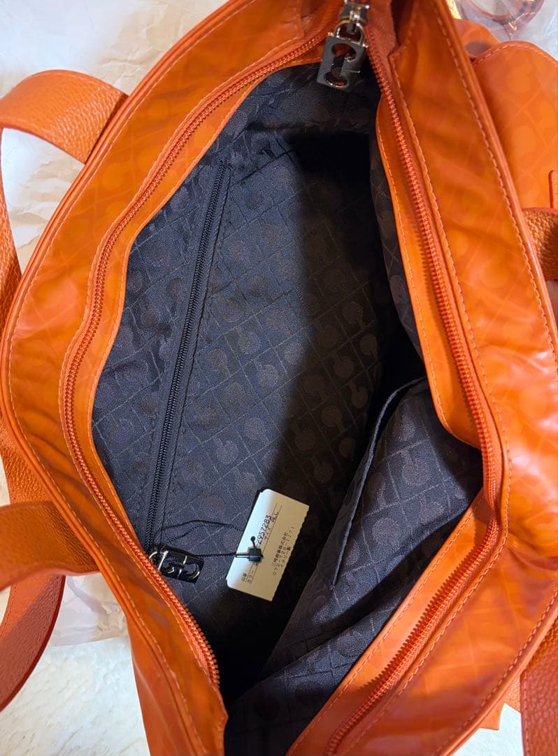 【新品未使用品】GHERARDINI ゲラルディーニ トートバッグ オレンジ