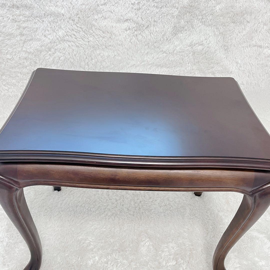 【極美品✨】MARUNI マルニ サイドテーブル 花台　天然木 マキシマム 猫足