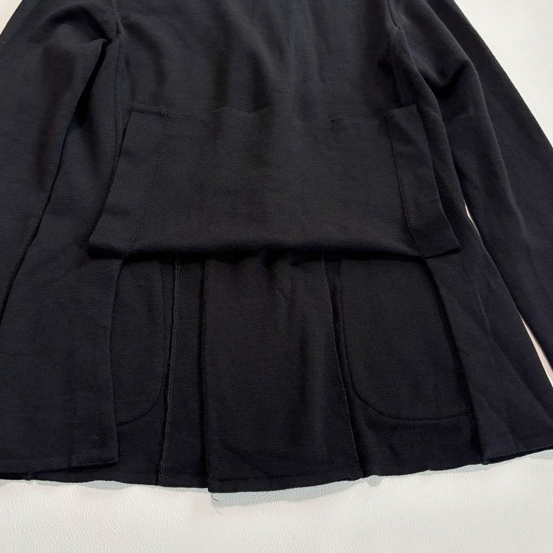 ラルディーニ ダブルテーラードジャケット ウール100% M ブートニエール 黒