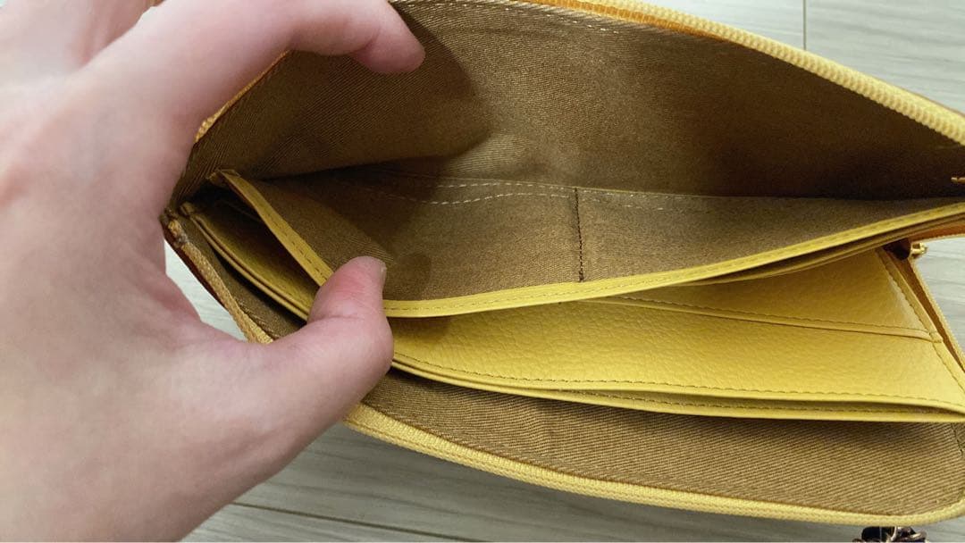 ⭐︎美品　ATAO limo パイソン イエロー ヘビ革 長財布 アタオ⭐︎