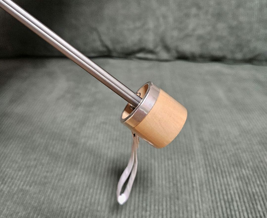 日傘COKAGE+ ３段折りたたみ傘　デニムブルー×リリーホワイト