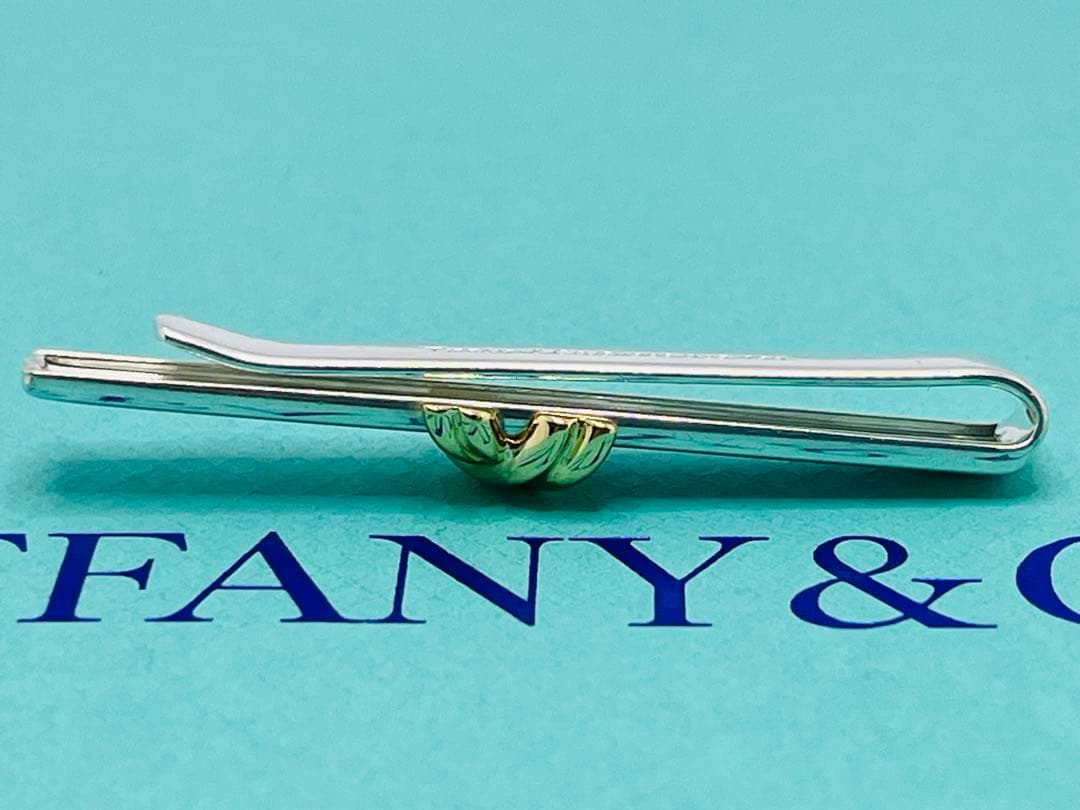 c678 美品　ティファニー　1995シグネチャー　ネクタイピン　750/925