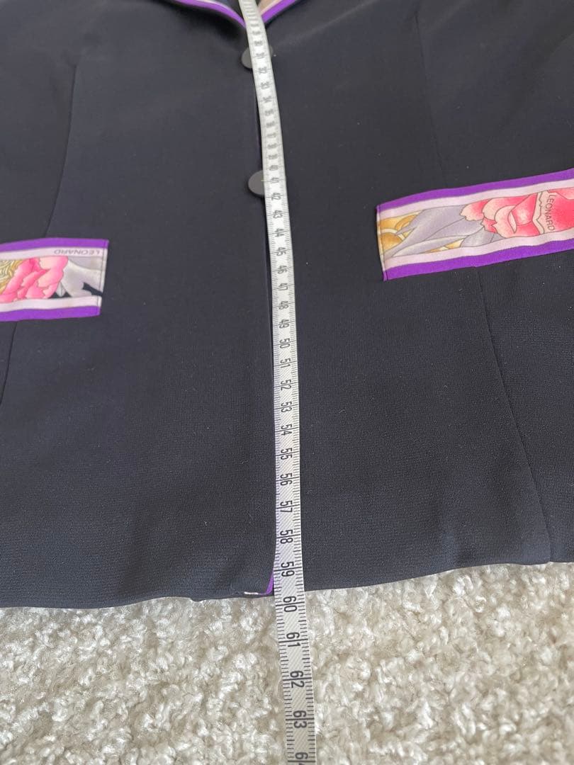 レオナール　ジャケット　ブラック　M