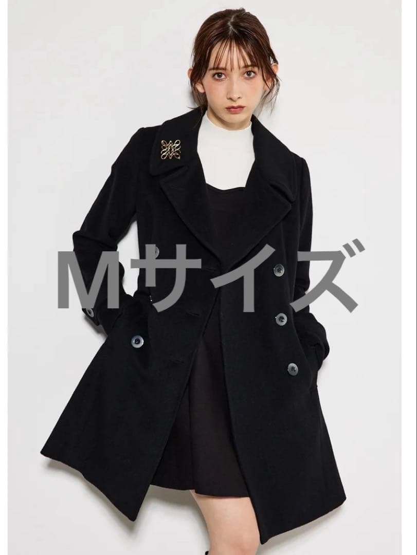 [美品] rienda MINI23シンデレララインコート Mサイズ