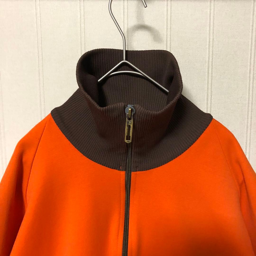 ドイツ製 80s Wagner ハイネック トラックジャケット オレンジブラウン