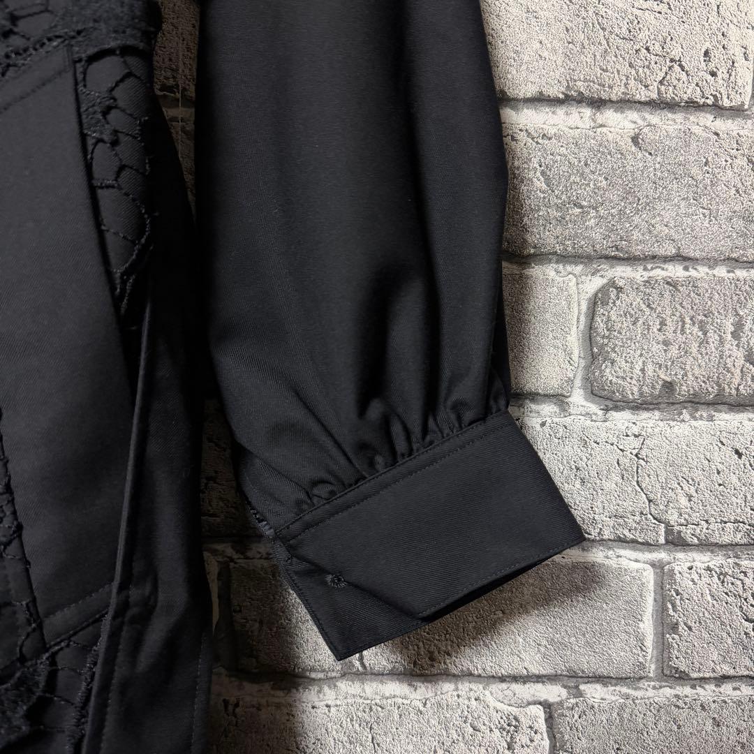 【美品】HARE　レースキリカエトレンチコート　ブラック　ベルト付