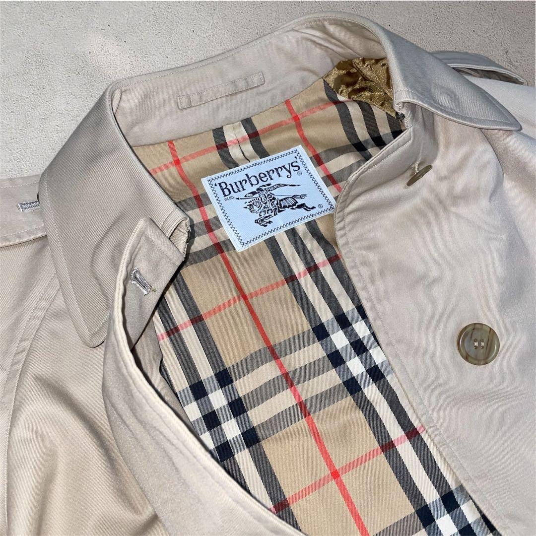 【バーバリー】トレンチコート スプリングコート ベージュ レディース Mサイズ