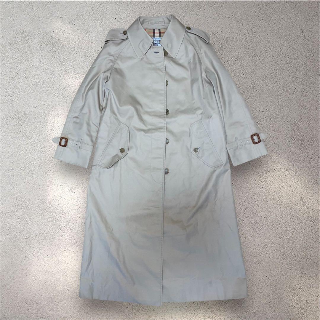 【バーバリー】トレンチコート スプリングコート ベージュ レディース Mサイズ