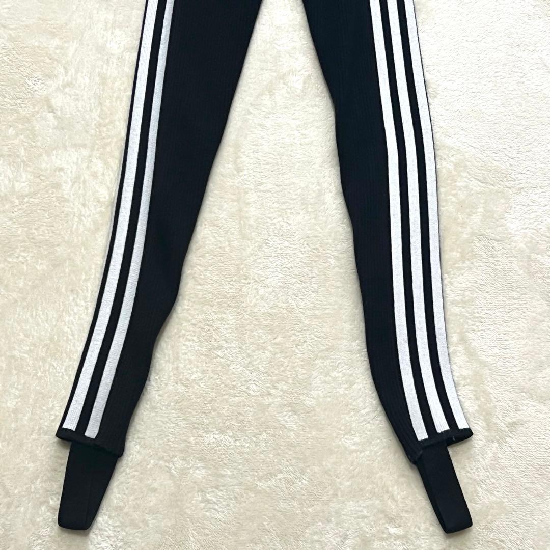 美品✨adidas ジャンプスーツ ニット オールインワン ブラック