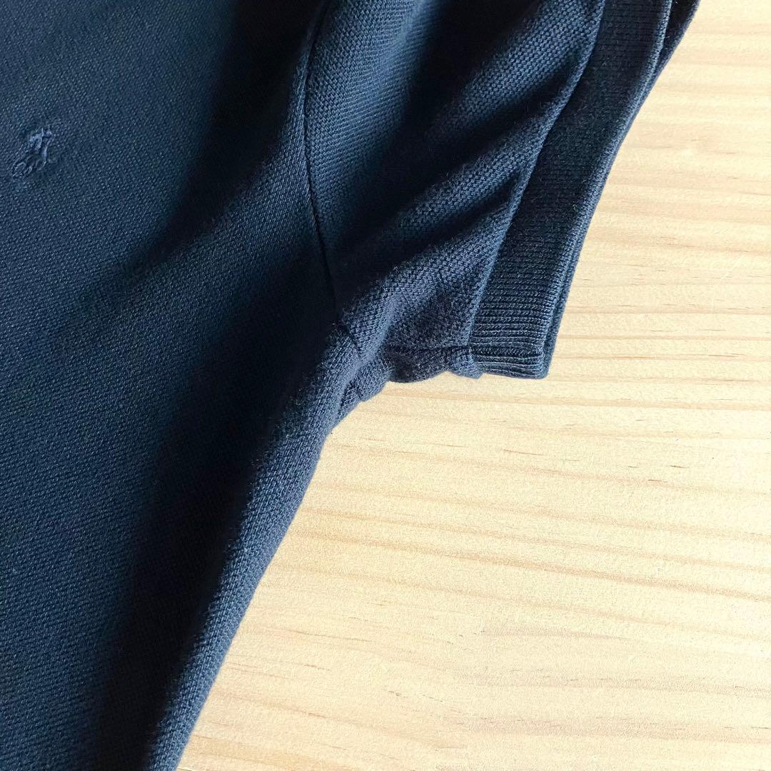 美品 ラルフローレン ポロシャツ 黒 スキニー L 鹿の子