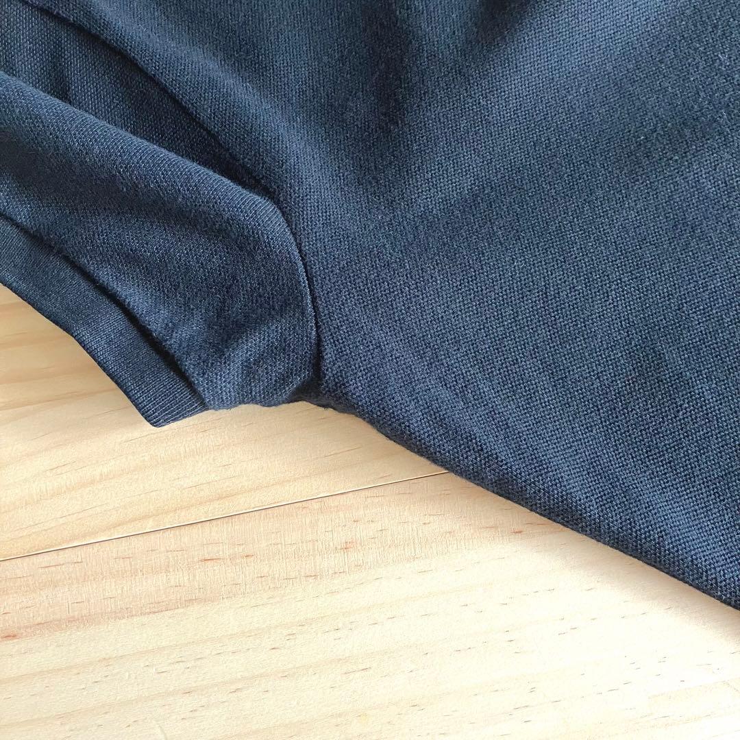 美品 ラルフローレン ポロシャツ 黒 スキニー L 鹿の子