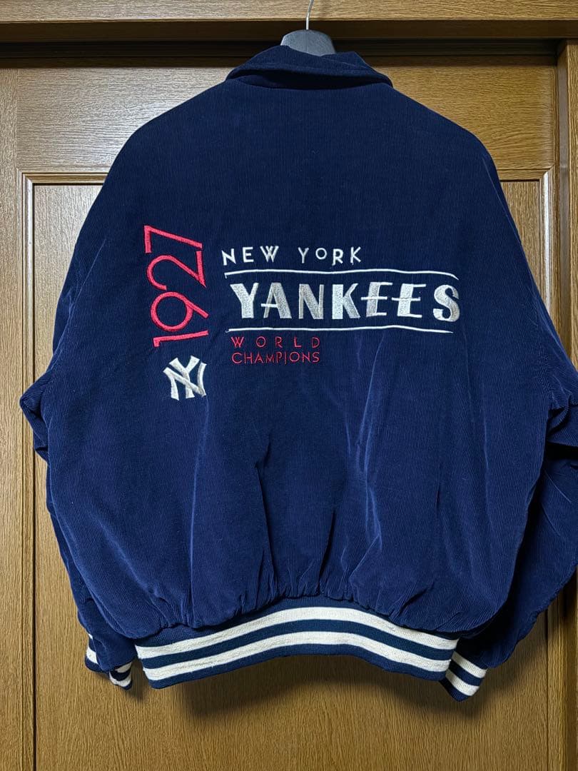 90'sニューヨーク・ヤンキース スタジャン ネイビー