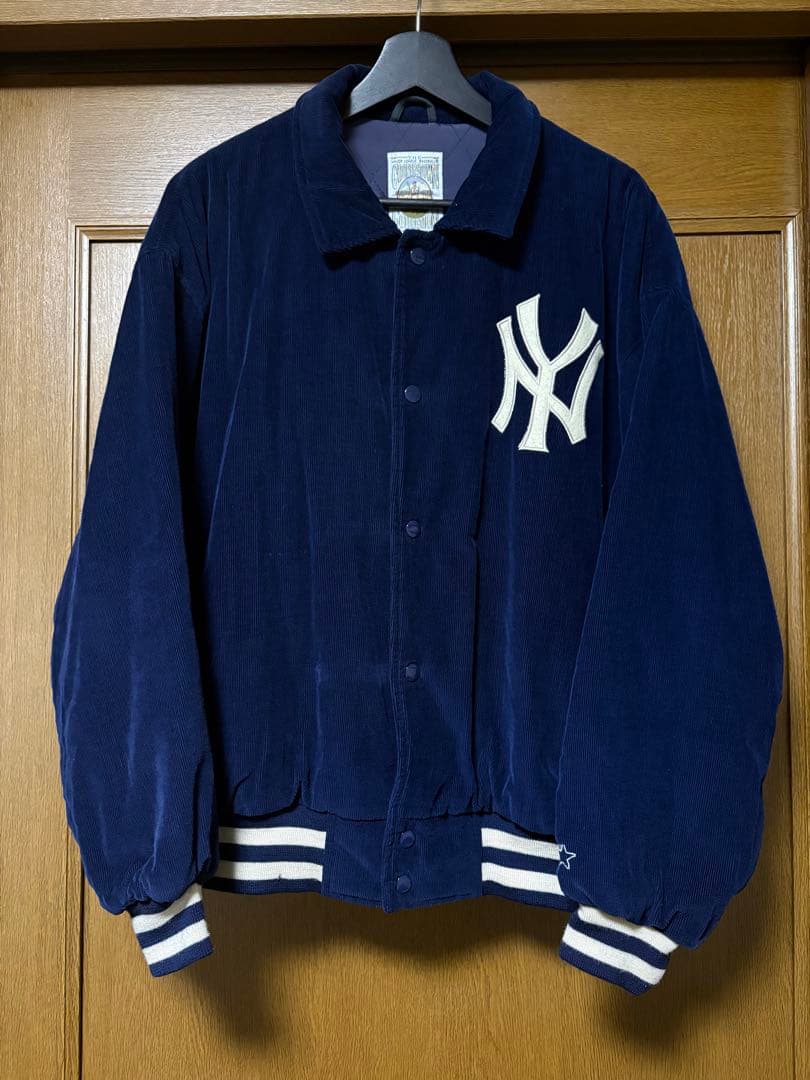 90'sニューヨーク・ヤンキース スタジャン ネイビー