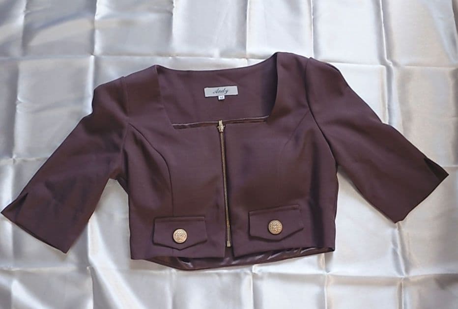 Andy セットアップ ブラウン キャバドレス