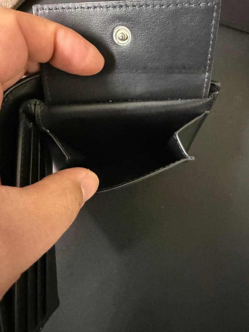 美品　Bottega Veneta 二つ折り財布 ブラック