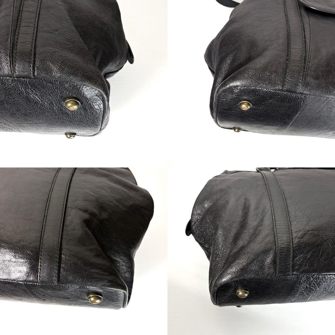 Fossil フォッシル 2way ボストンバッグ ブラック 黒 レザー