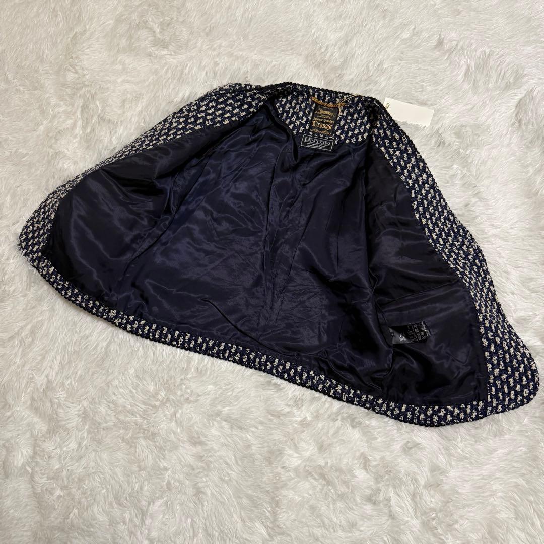 ✨新品タグ付✨LINTON リントン シャネルツイード ジャケット 金ボタン