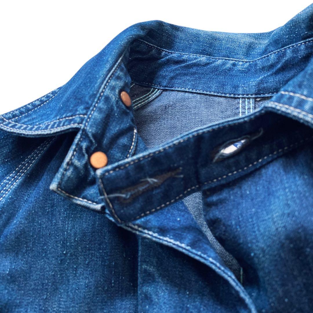 ポストオーバーオールズ USA製後期 デニム カバーオール 4ポケット M