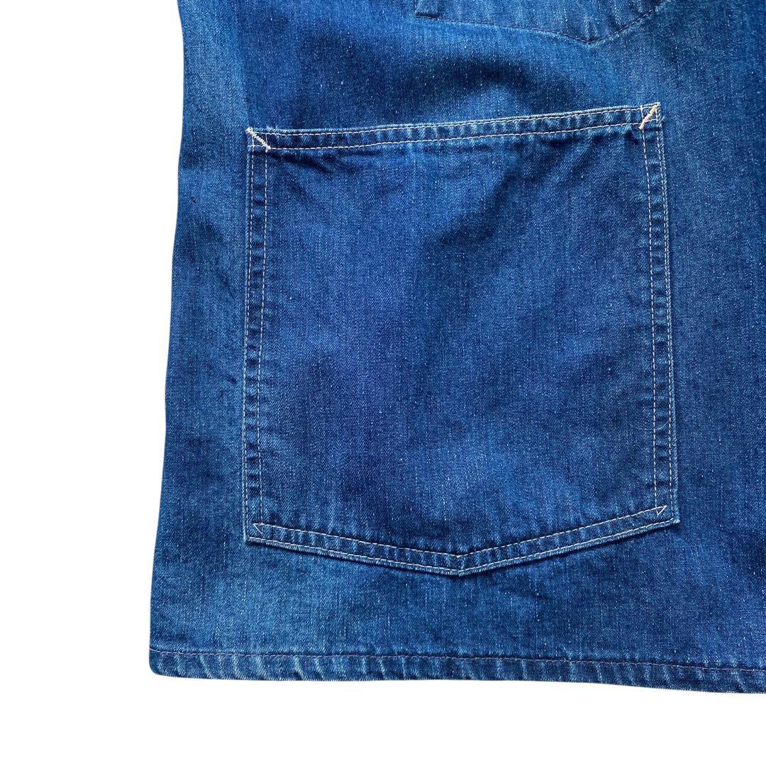 ポストオーバーオールズ USA製後期 デニム カバーオール 4ポケット M