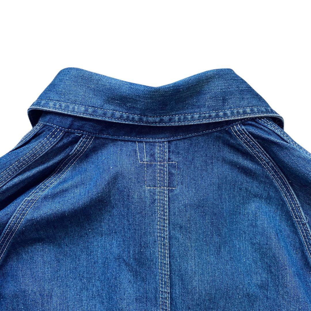 ポストオーバーオールズ USA製後期 デニム カバーオール 4ポケット M