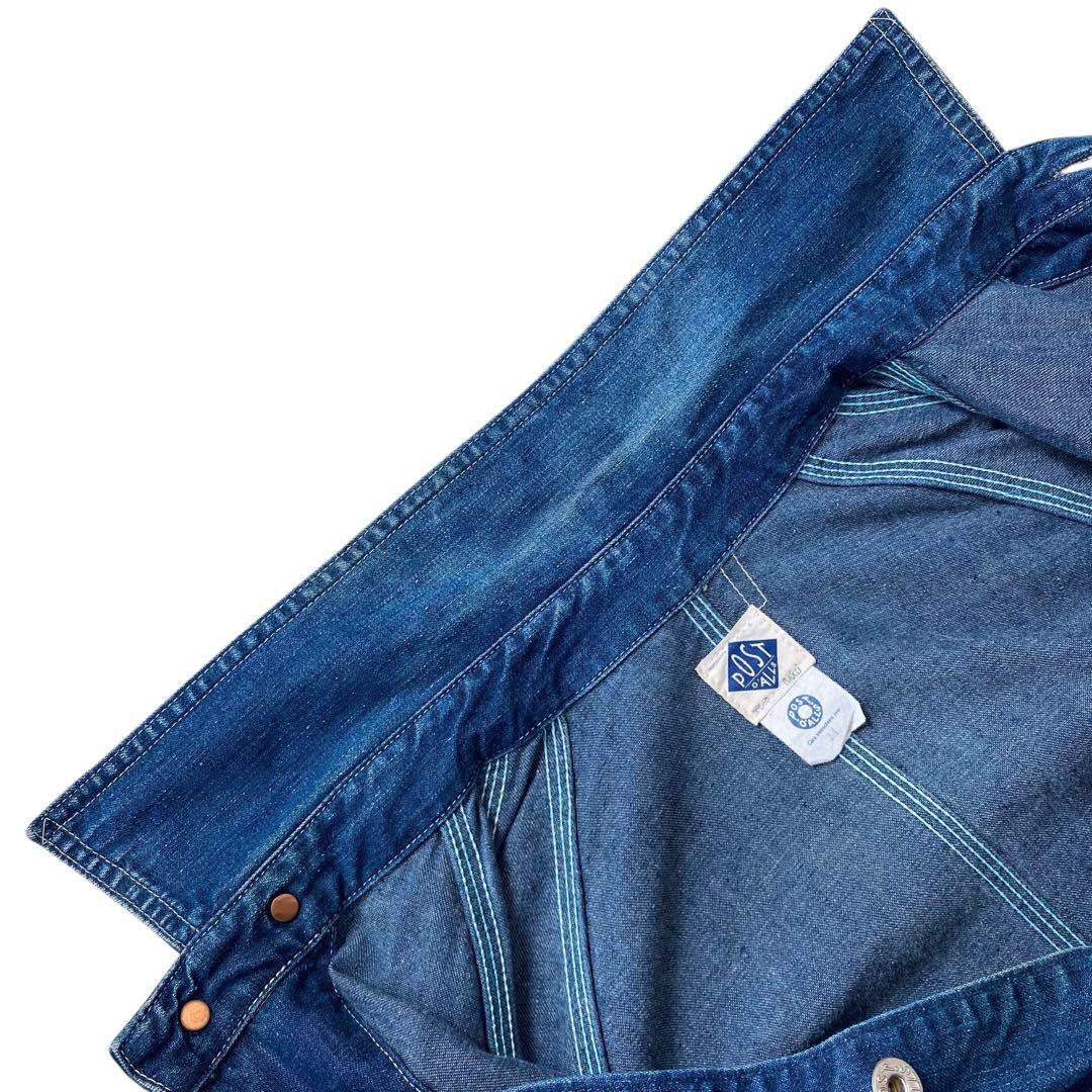 ポストオーバーオールズ USA製後期 デニム カバーオール 4ポケット M