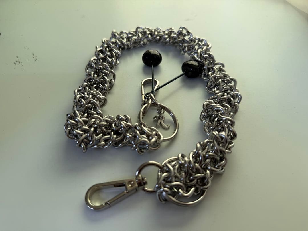 【RAF SIMONS】 シルバー チェリー ウォレットチェーン