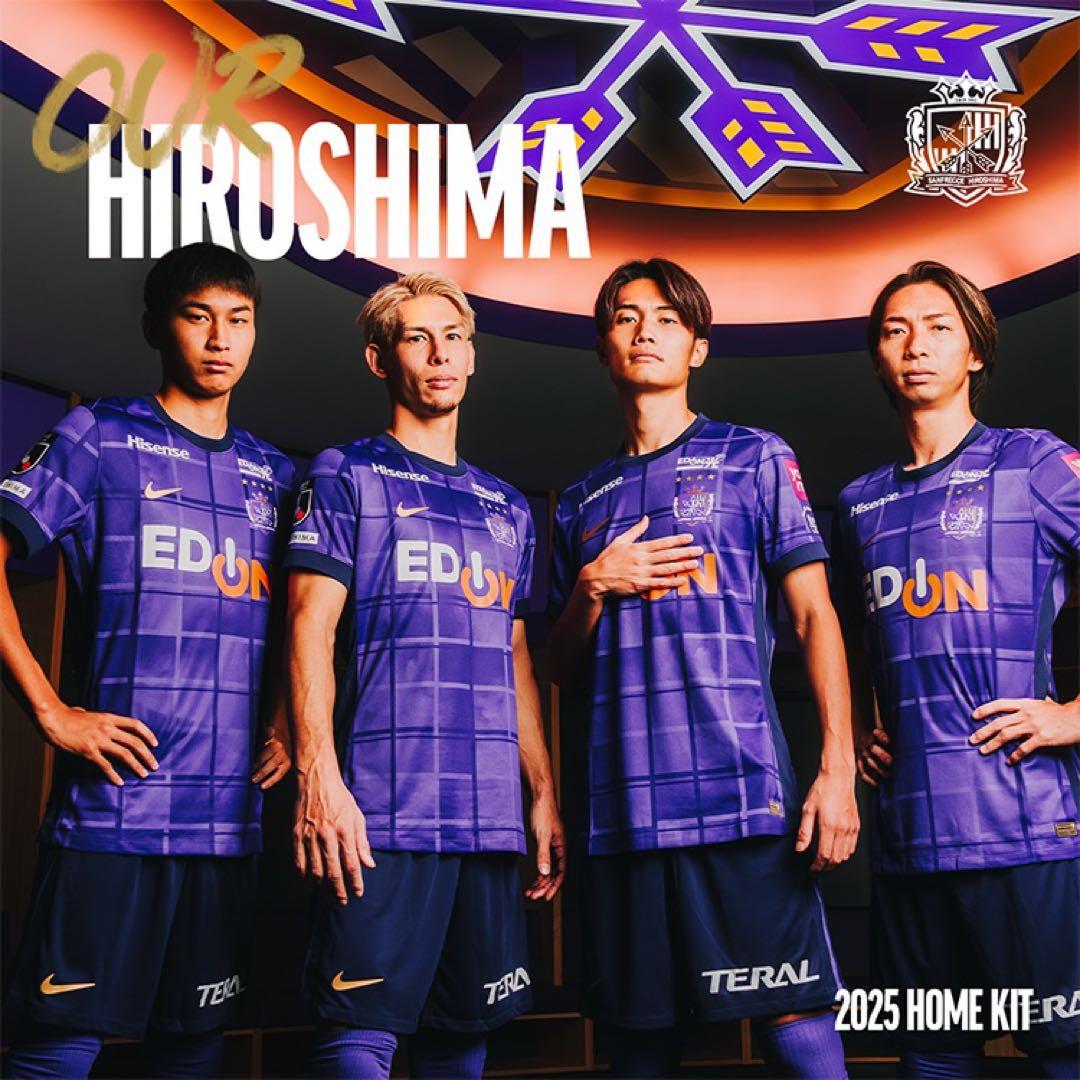 新品•未開封サンフレッチェ広島2025レプリカユニフォーム半袖中島選手Mサイズ