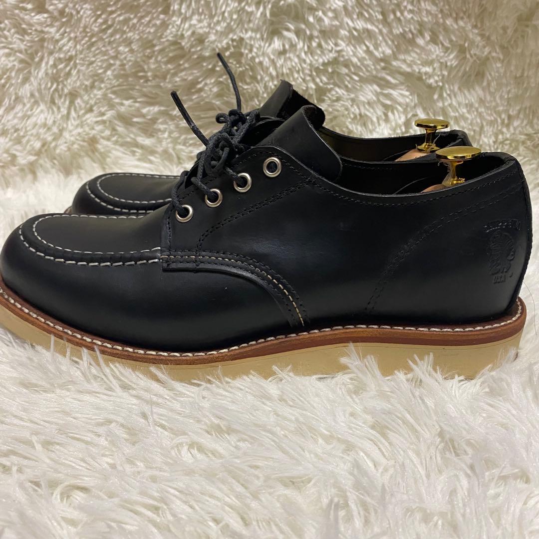 ✨美品✨チペワ モックトゥ オックスフォード革靴ブラック黒ローカット