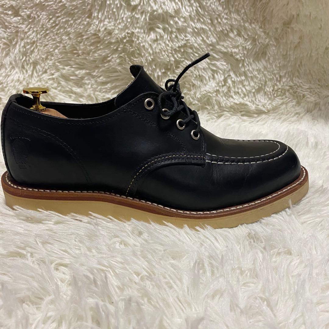 ✨美品✨チペワ モックトゥ オックスフォード革靴ブラック黒ローカット