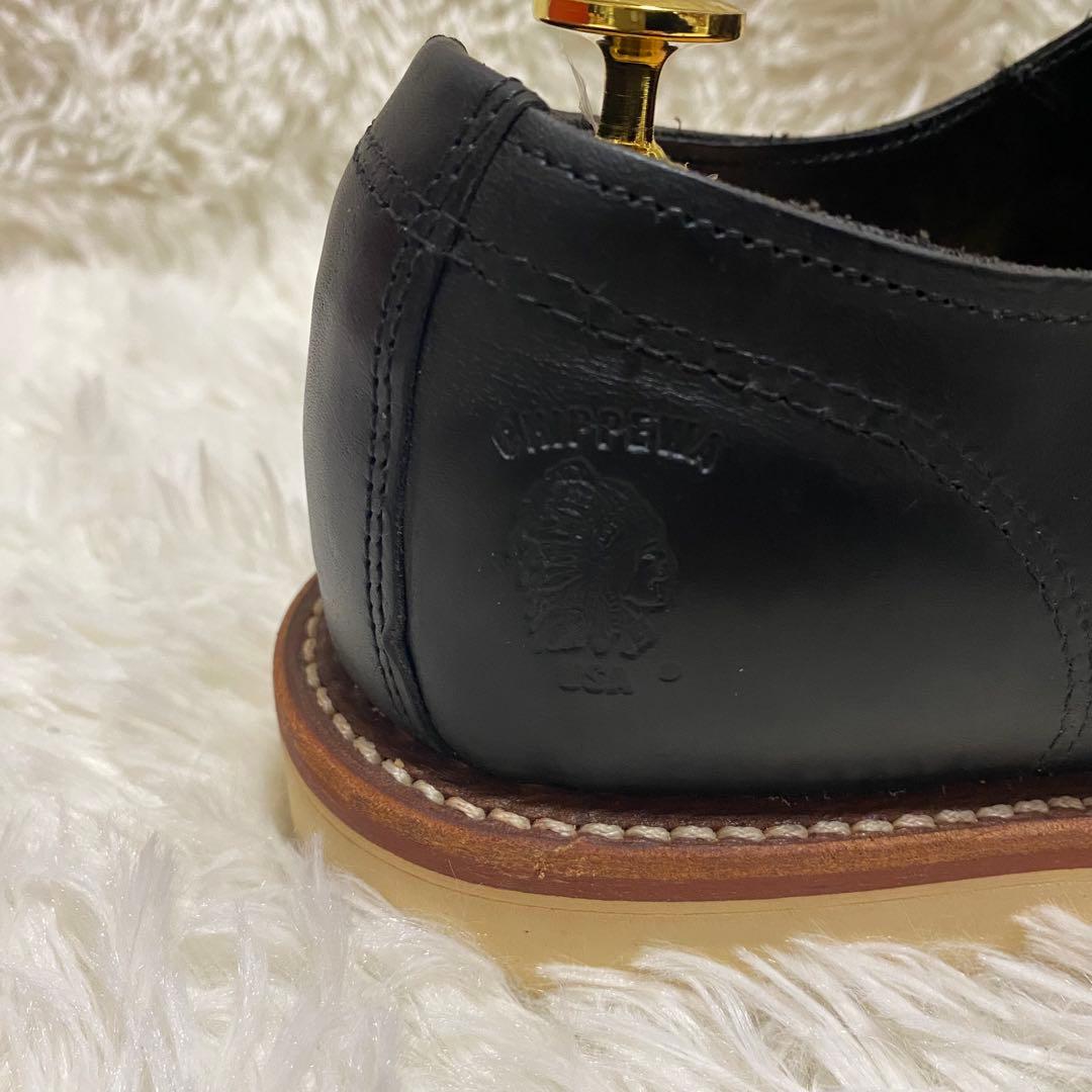 ✨美品✨チペワ モックトゥ オックスフォード革靴ブラック黒ローカット