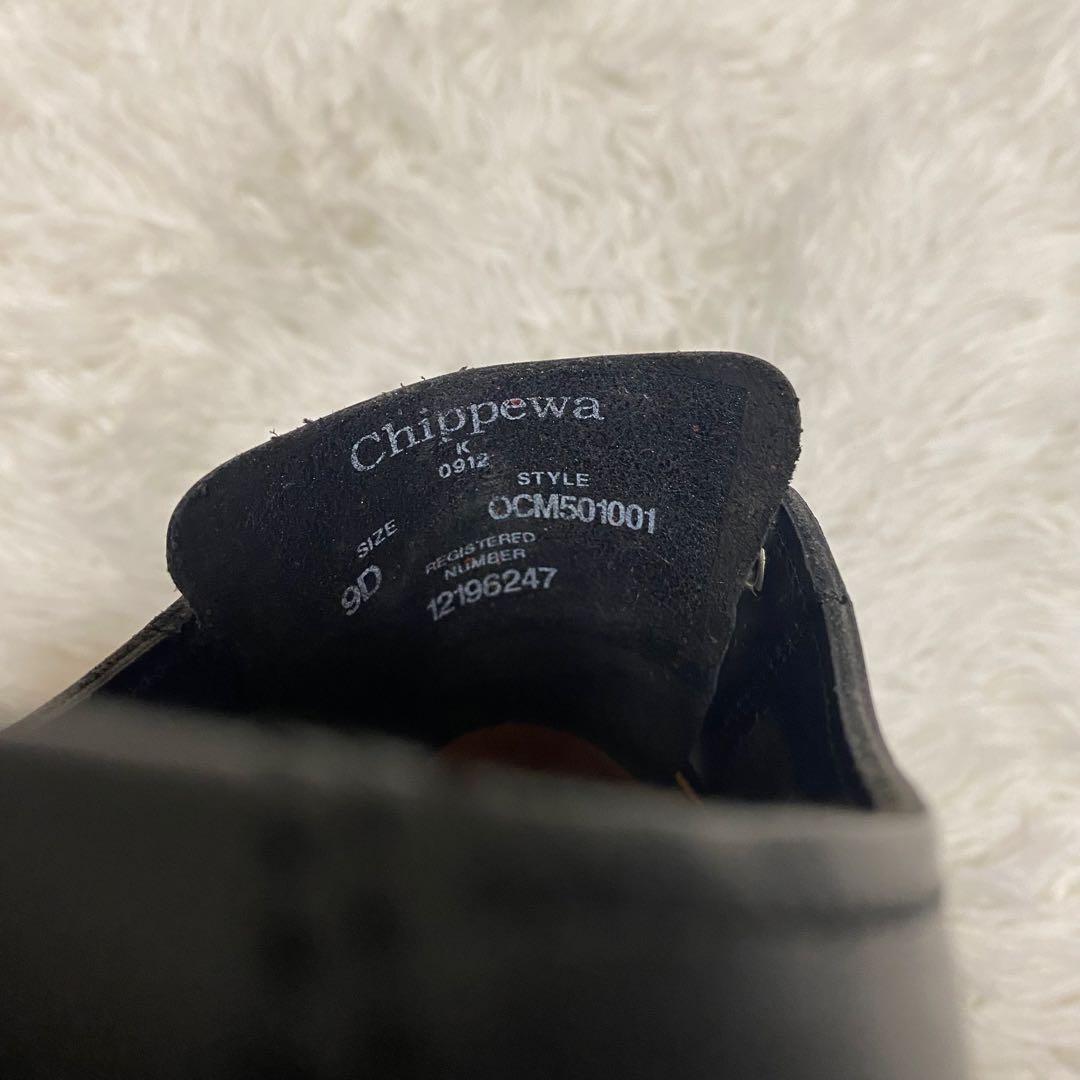 ✨美品✨チペワ モックトゥ オックスフォード革靴ブラック黒ローカット