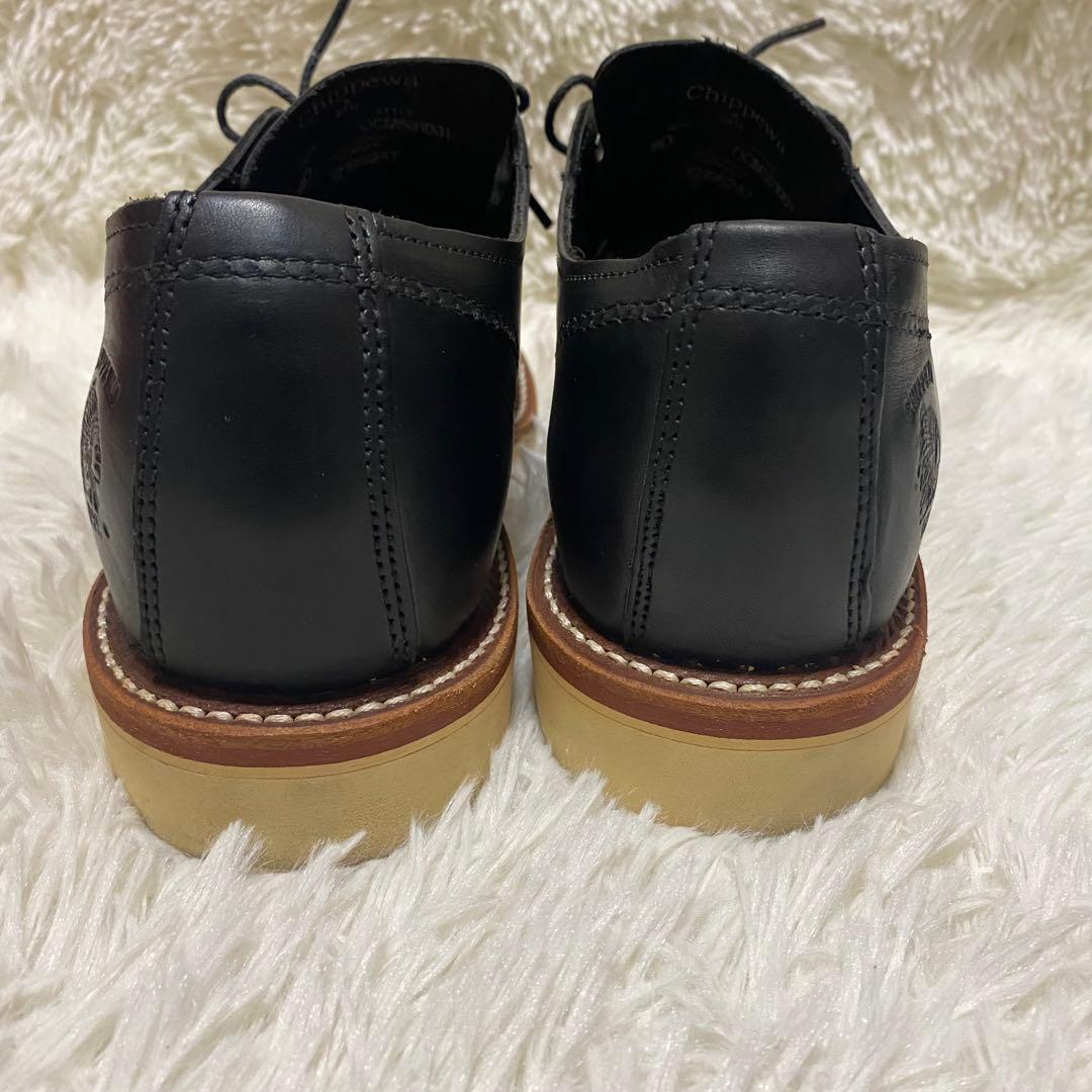 ✨美品✨チペワ モックトゥ オックスフォード革靴ブラック黒ローカット