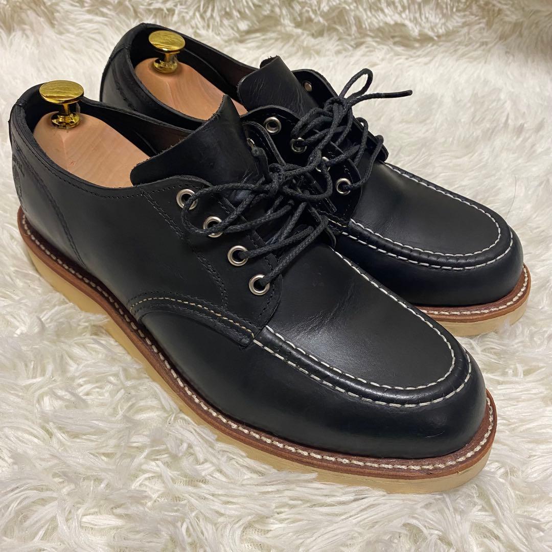 ✨美品✨チペワ モックトゥ オックスフォード革靴ブラック黒ローカット
