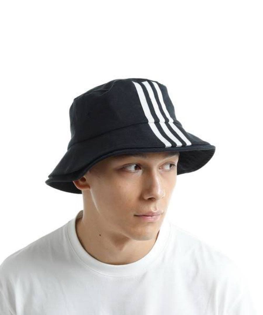 Y-3正規品❗️新品紙タグ付き⭐️STRP B HATストライプバスケットハット