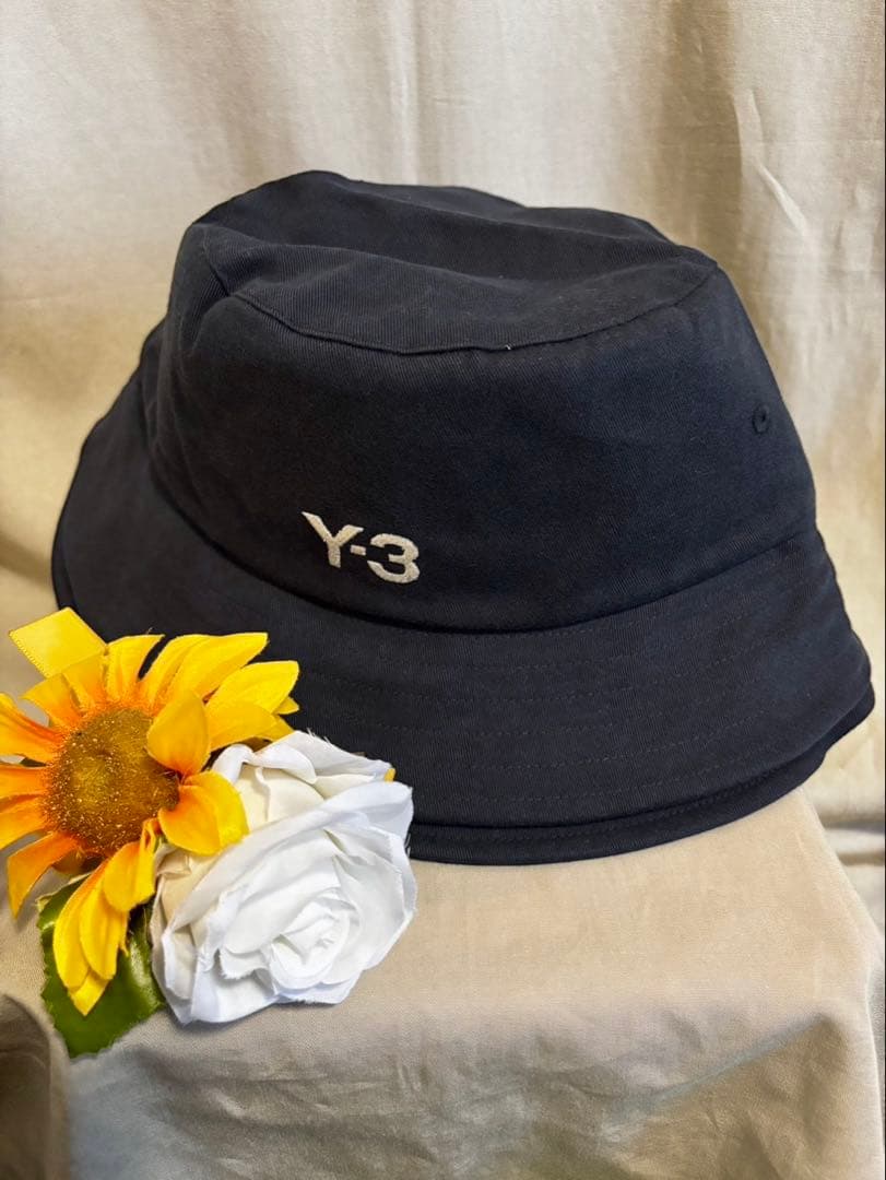 Y-3正規品❗️新品紙タグ付き⭐️STRP B HATストライプバスケットハット
