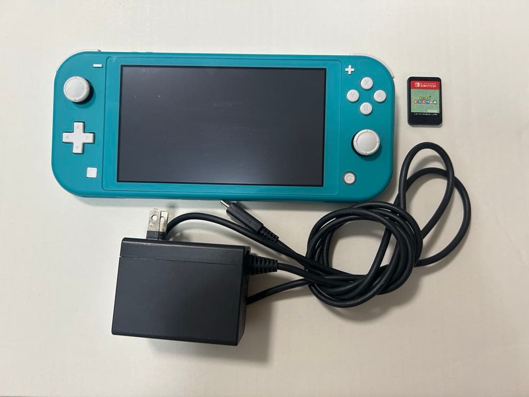 Nintendo Switch Light ターコイズブルー 充電器、あつ森付