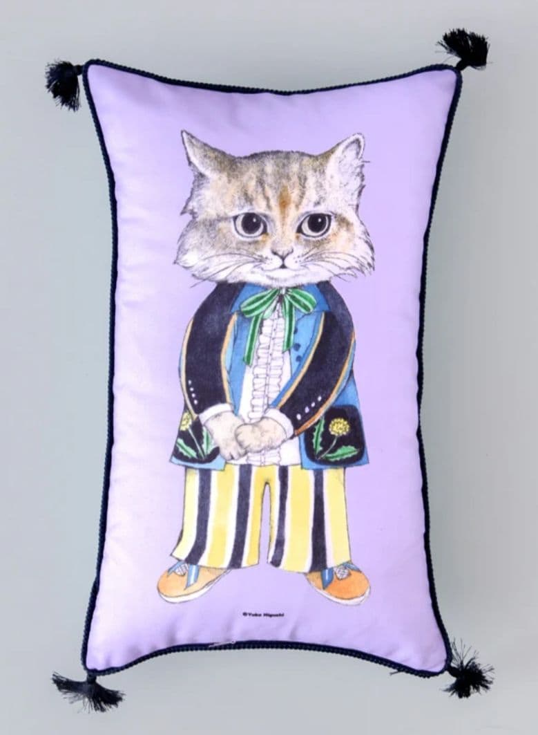 あめちゃん☆ヒグチユウコ タッセルクッション ひゃっこ・たんぽぽ