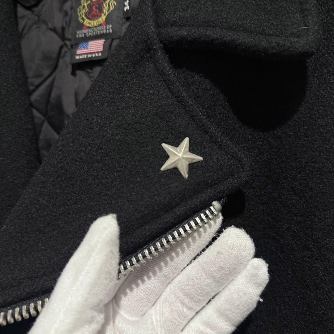 美品‼️ Schott ウール ライダース ピーコート ワンスター USA製 34