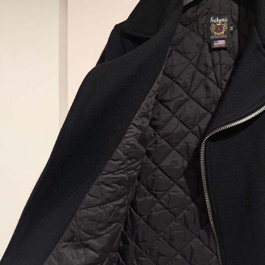美品‼️ Schott ウール ライダース ピーコート ワンスター USA製 34