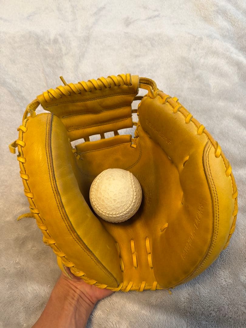 SSK 一般軟式 キャッチャーミット イエロー