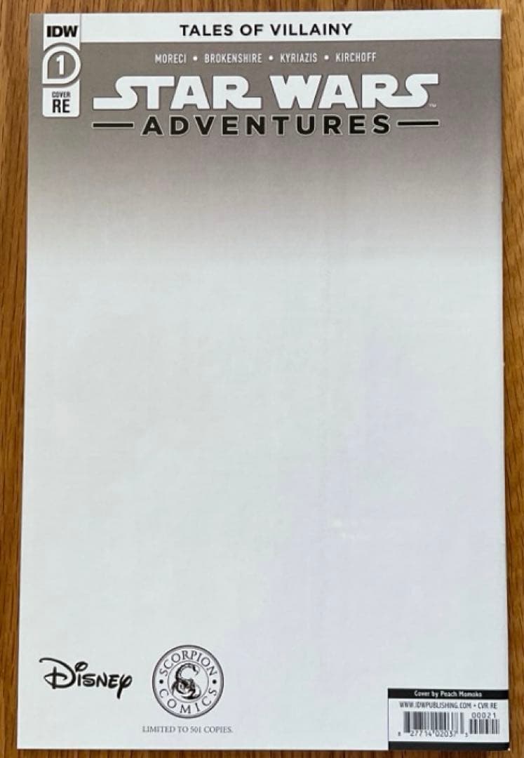 スター・ウォーズ Adventures #1 桃桃子 レア表紙 アメコミリーフ