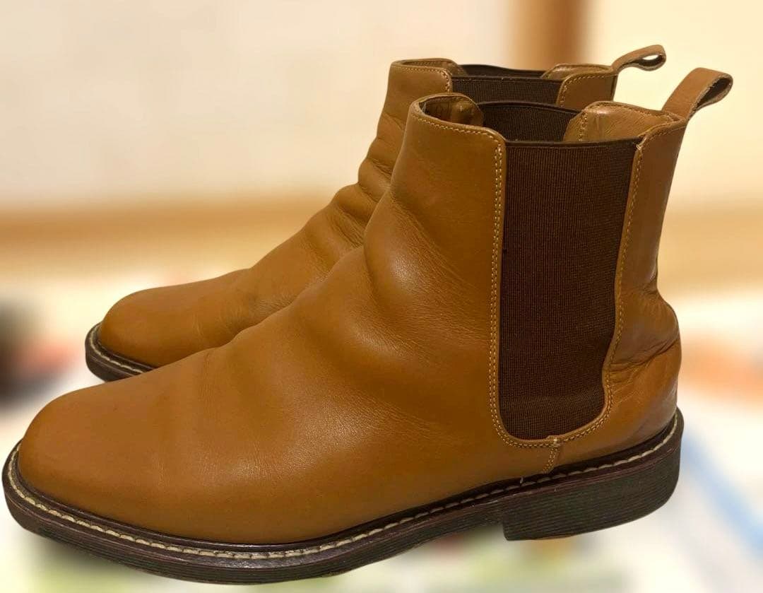 ドクターマーチン　キャメル　レザー サイドゴアブーツ２6cm